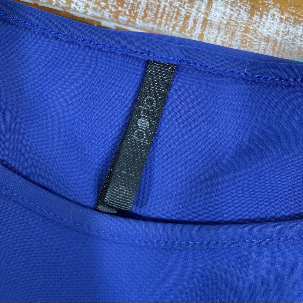 Porto Women's Asymmetrical Top Size 2 Color Blue - Picture 10 of 12